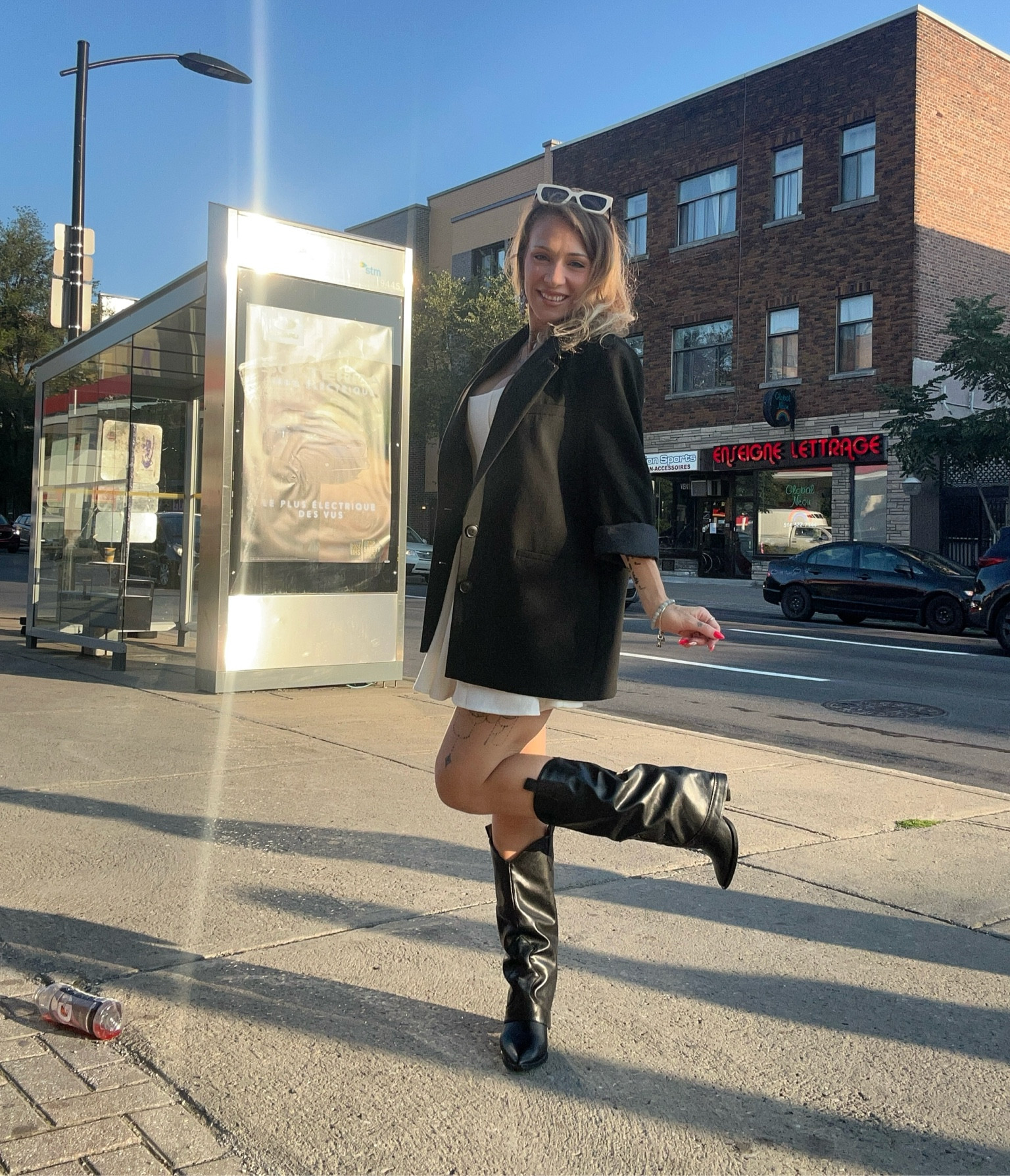 Outfit of the day 👌🏻
- - - 
Original boots are from Ego but sold out, dress is from Valentina Boutique in Montreal (still available). 
I tried to find similar items here.

#LTKstyletip #LTKworkwear #LTKcanada