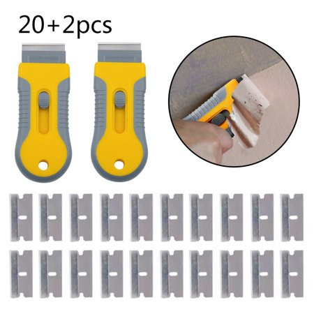22*Razor Scraper Blade Plastic Handle Edged Sticker Removal Cleaning-Tool | Walmart (US)