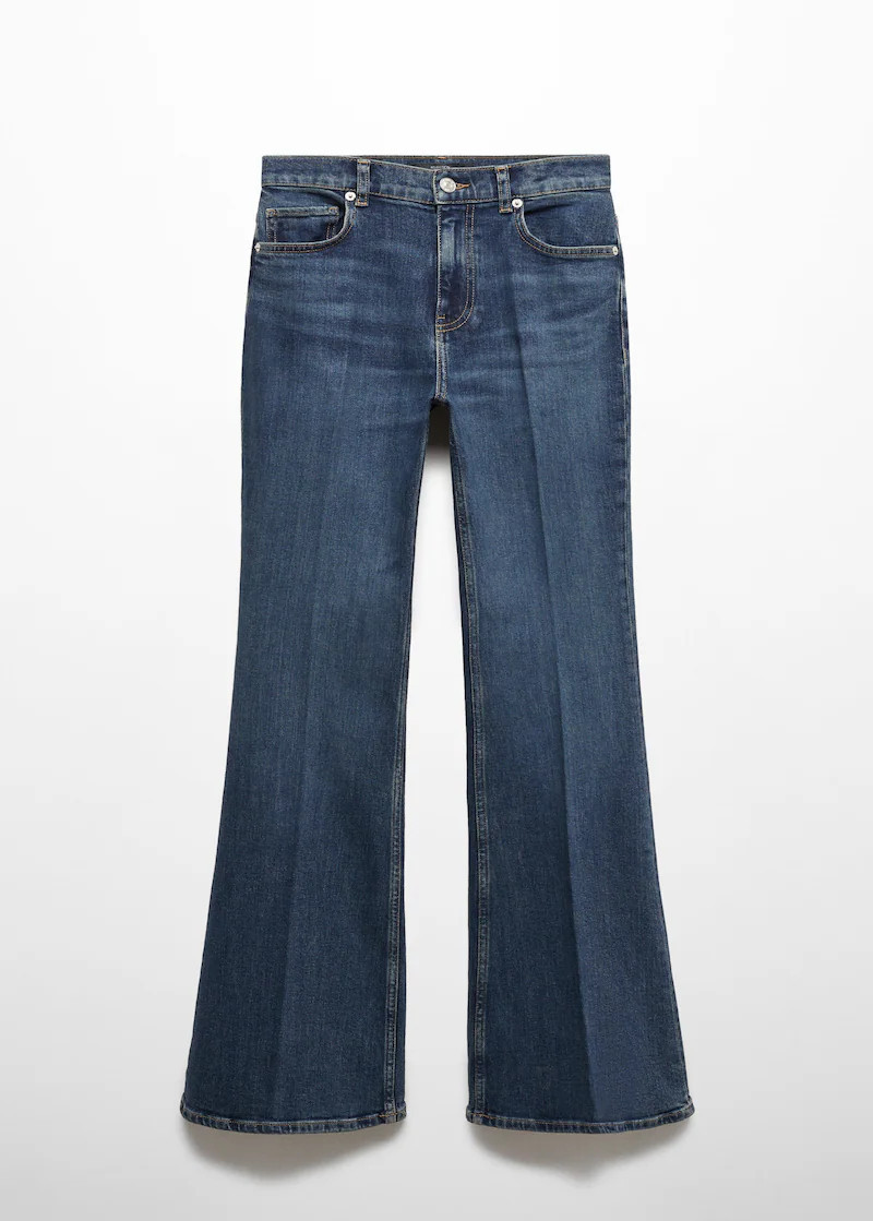 Flared-jeans mit mittlerer bundhöhe -  Damen | Mango Deutschland | MANGO (DE)