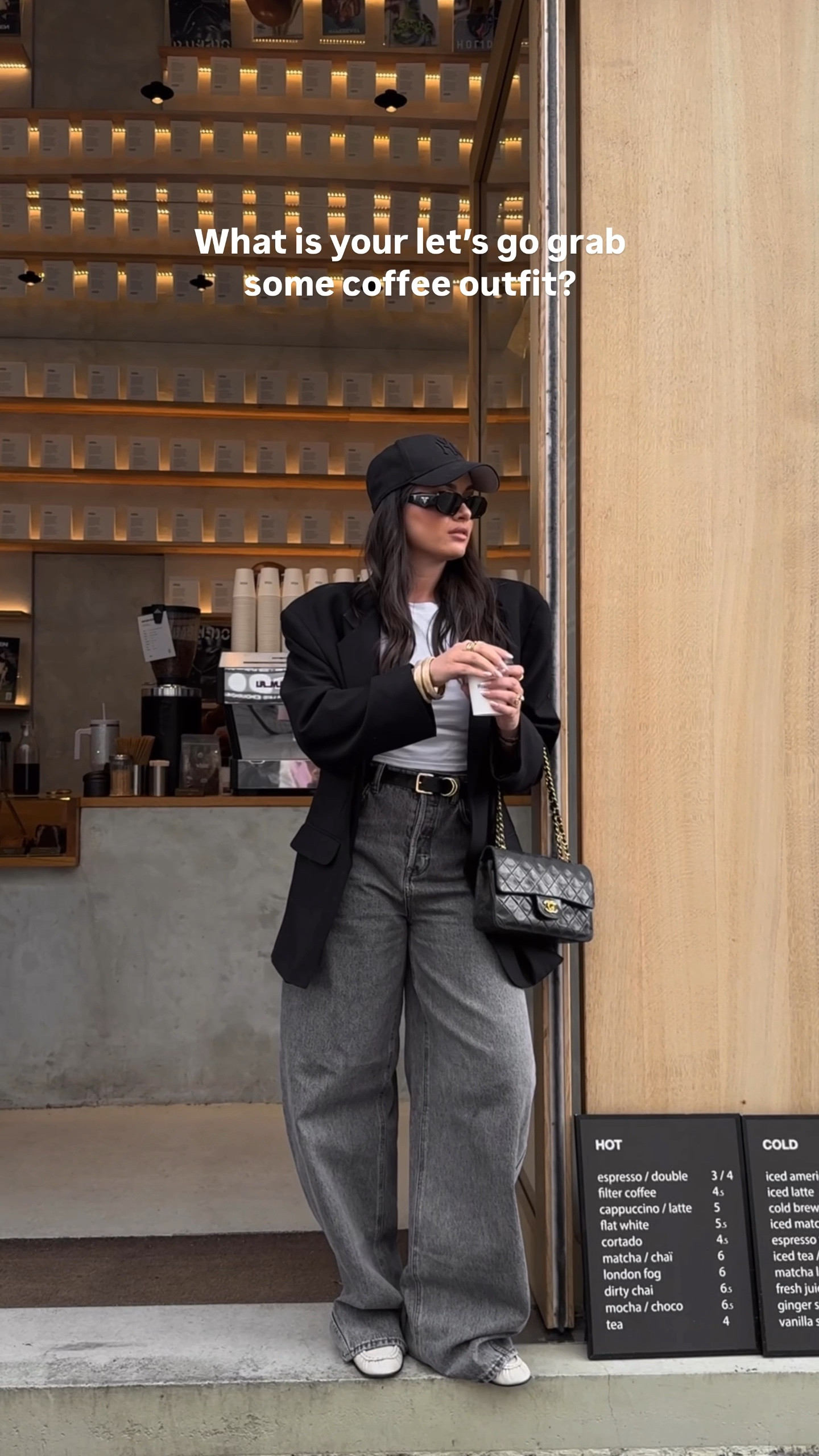Casual coffee shop outfit for Paris - wearing my go to black blazer styled with gray denim and loafers 

#LTKSeasonal #LTKFindsUnder100 #LTKStyleTip