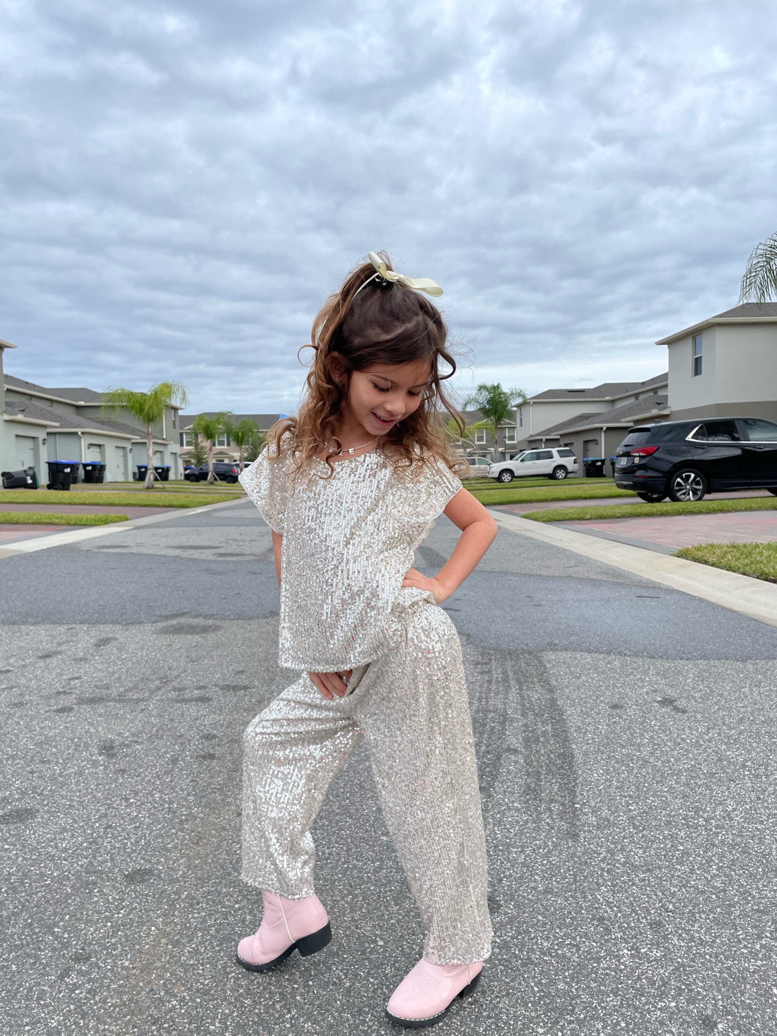 Girls festive pants. Would be perfect for NYE! 🪩

#LTKSeasonal #LTKkids