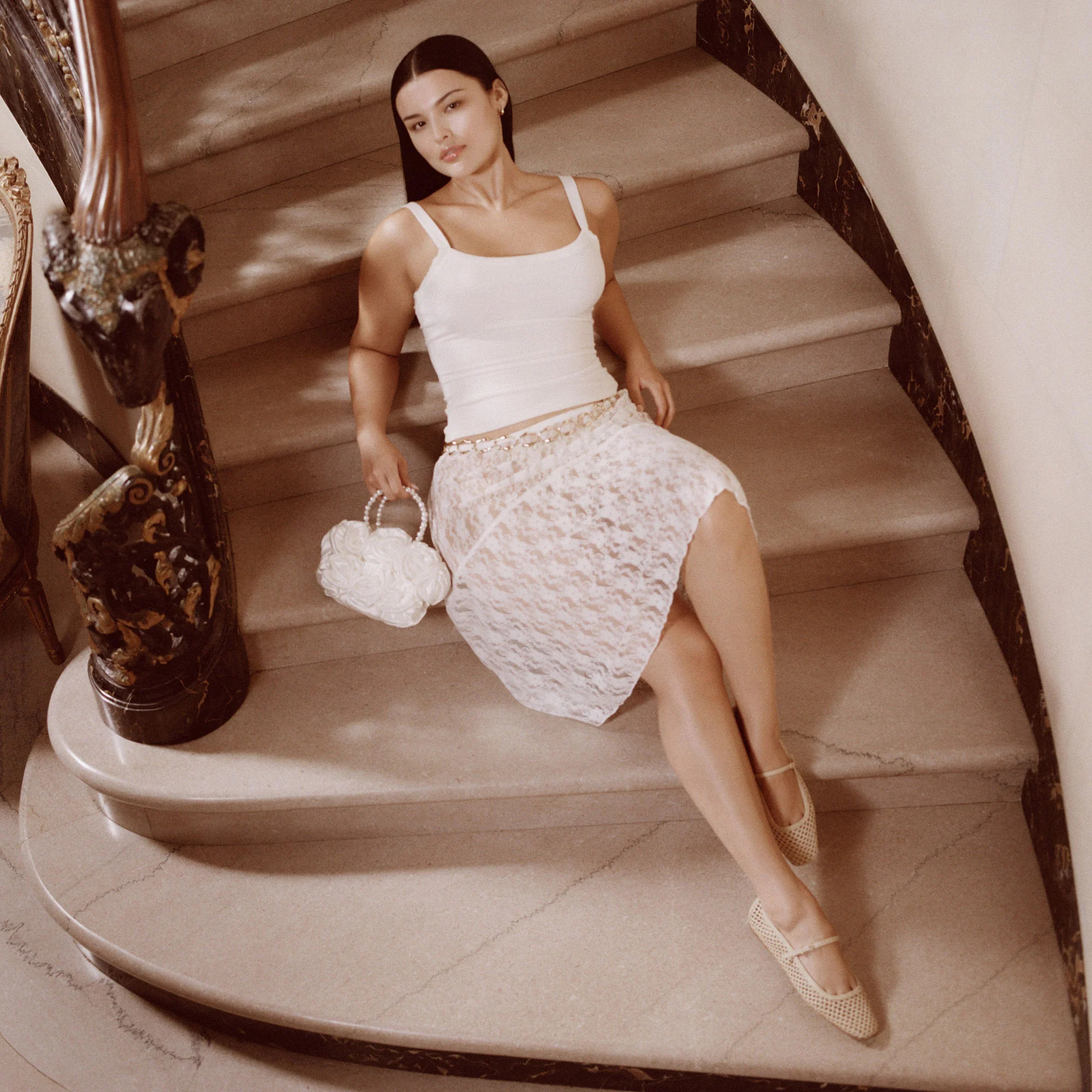 Reyes Lt Natural Woven Raffia Ballet Flats | Dolce Vita | DolceVita.com