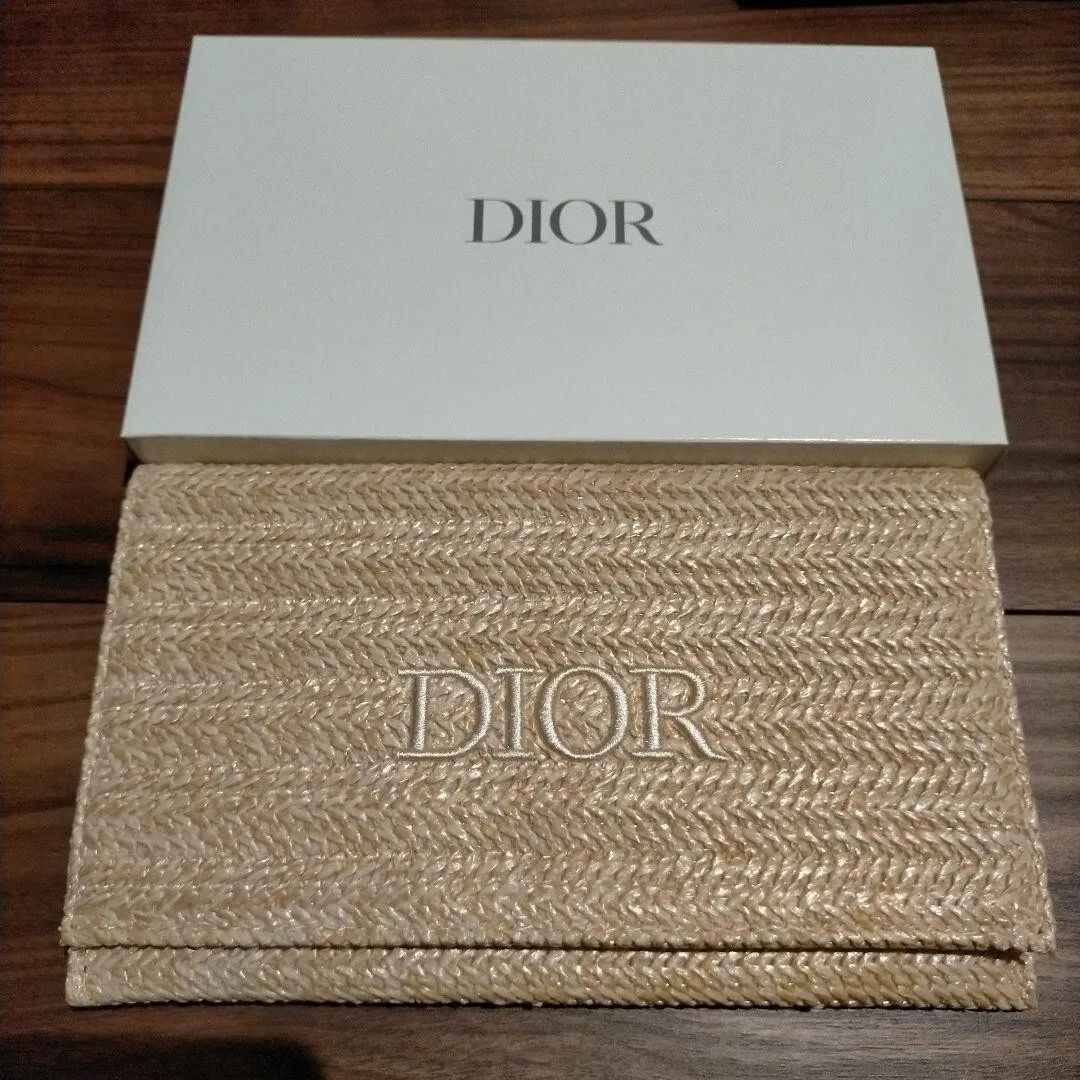 Christian Dior  Clutch Pouch 2023 Summer 14×23×2.3cm Rattan Beige Novelty  | eBay | eBay US