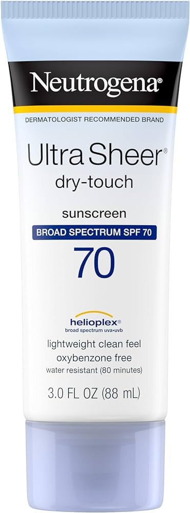 Neutrogena Ultra Sheer Dry-Touch Water Resistant and Non-Greasy Sunscreen Lotion with Broad Spect... | Amazon (US)