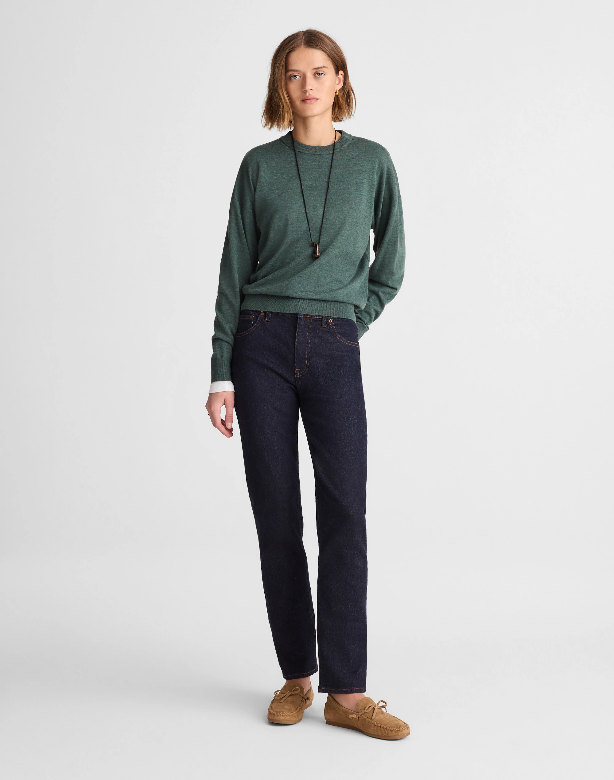 The Jules Slim-Straight Jean in Rinse Wash | Madewell