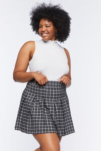 Plus Size Pleated Plaid Mini Skirt | Forever 21 (US)