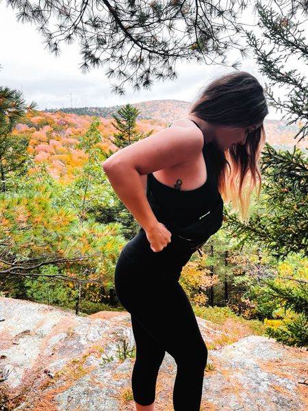 Hiding on the mountain⛰️🍁
•
•
•
#autumn #nature #fall #autumnvibes #photography #love #naturephotography #october #photooftheday #landscape #instagood #halloween #autumncolors #travel #ig #picoftheday #photo #beautiful #leaves #naturelovers #fashion #autumnleaves #forest #art #sunset #trees #doubletap
Leggings | Abercrombie | shein | workout gear | Fanny pack | black workout yoga pants | hike | sneakers | cloudfoam | adidas | clips | new balance 

#LTKfindsunder100 #LTKsalealert #LTKfindsunder50