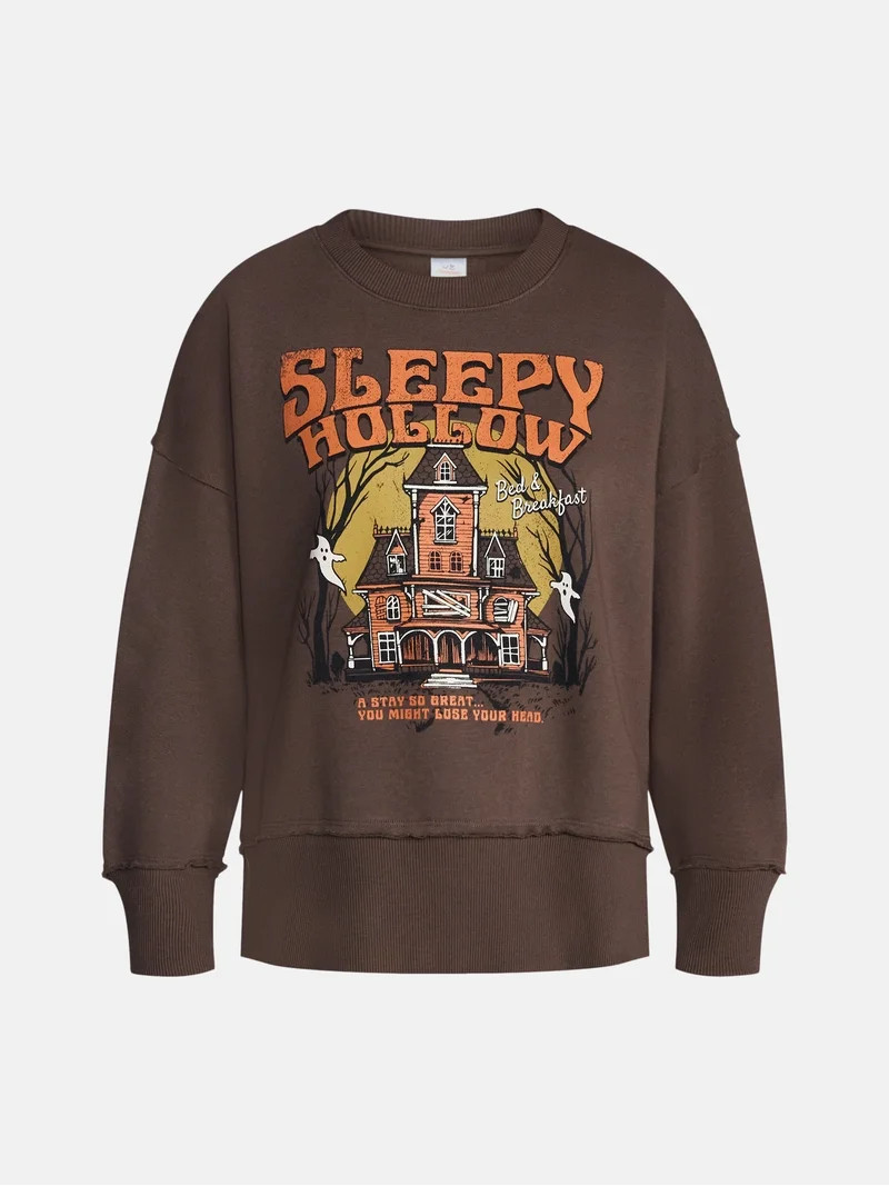 Women's Halloween Sleepy Hollow Graphic Fleece from Way to Celebrate, Sizes S-4X | Walmart (US)