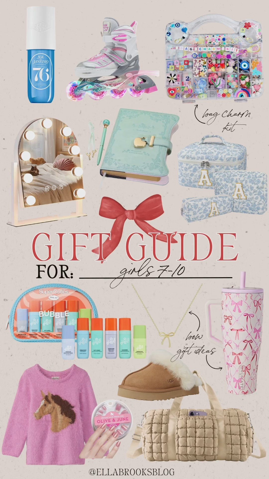 Gift guide for girls 7-10!

Gifts for girls, bow gifts, Christmas gifts, beauty for girls

#LTKHoliday #LTKGiftGuide #LTKBeauty