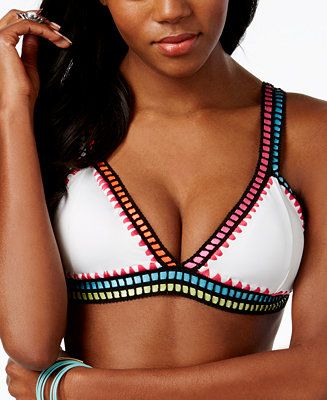 Bar III Weave It Triangle Bikini Top, Only at Macy's | Macys (US)