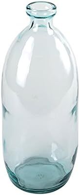 Lerman Décor Recycled Glass Vase, 14-Inch, Green | Amazon (US)
