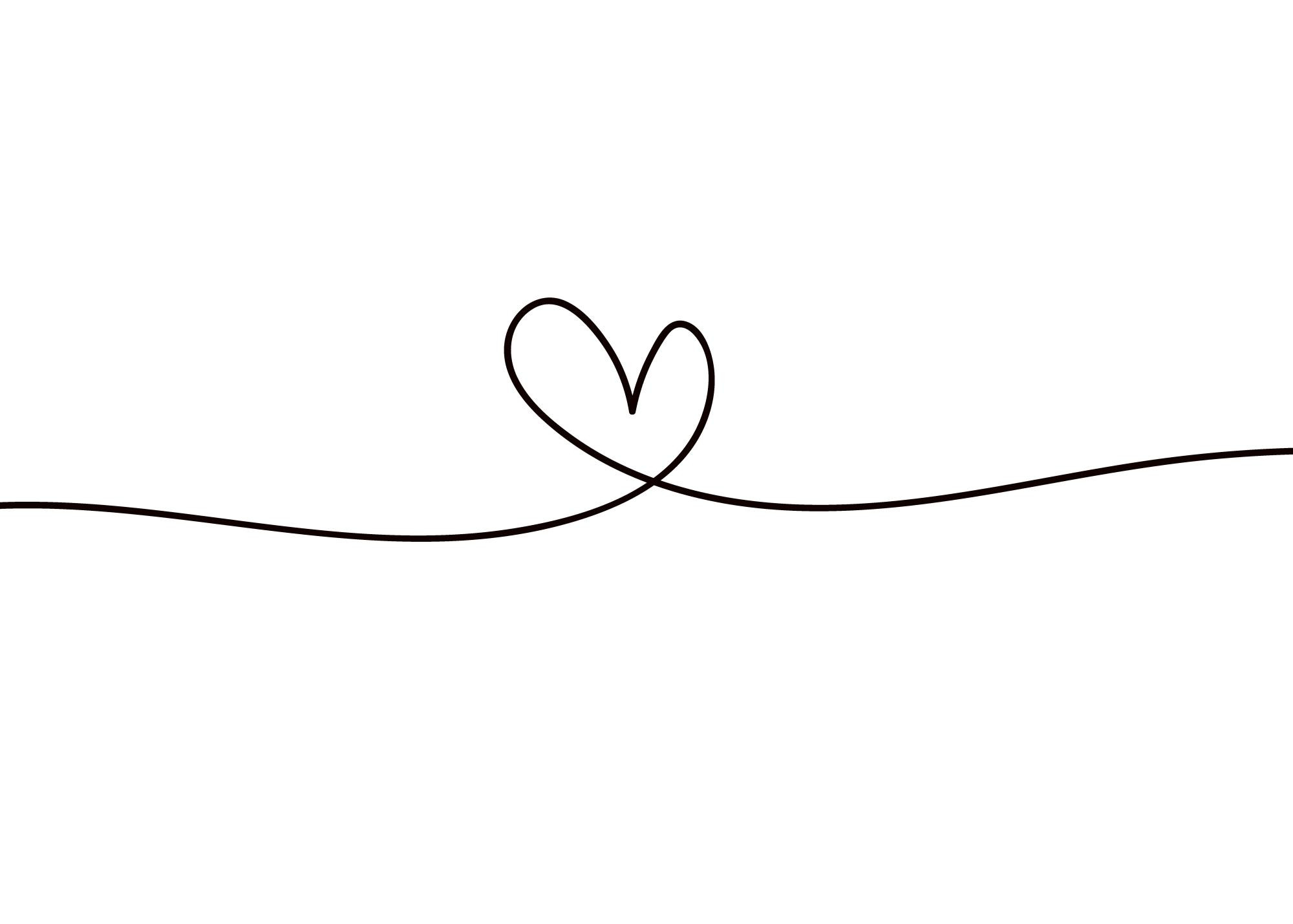 Line Heart Print | Desenio