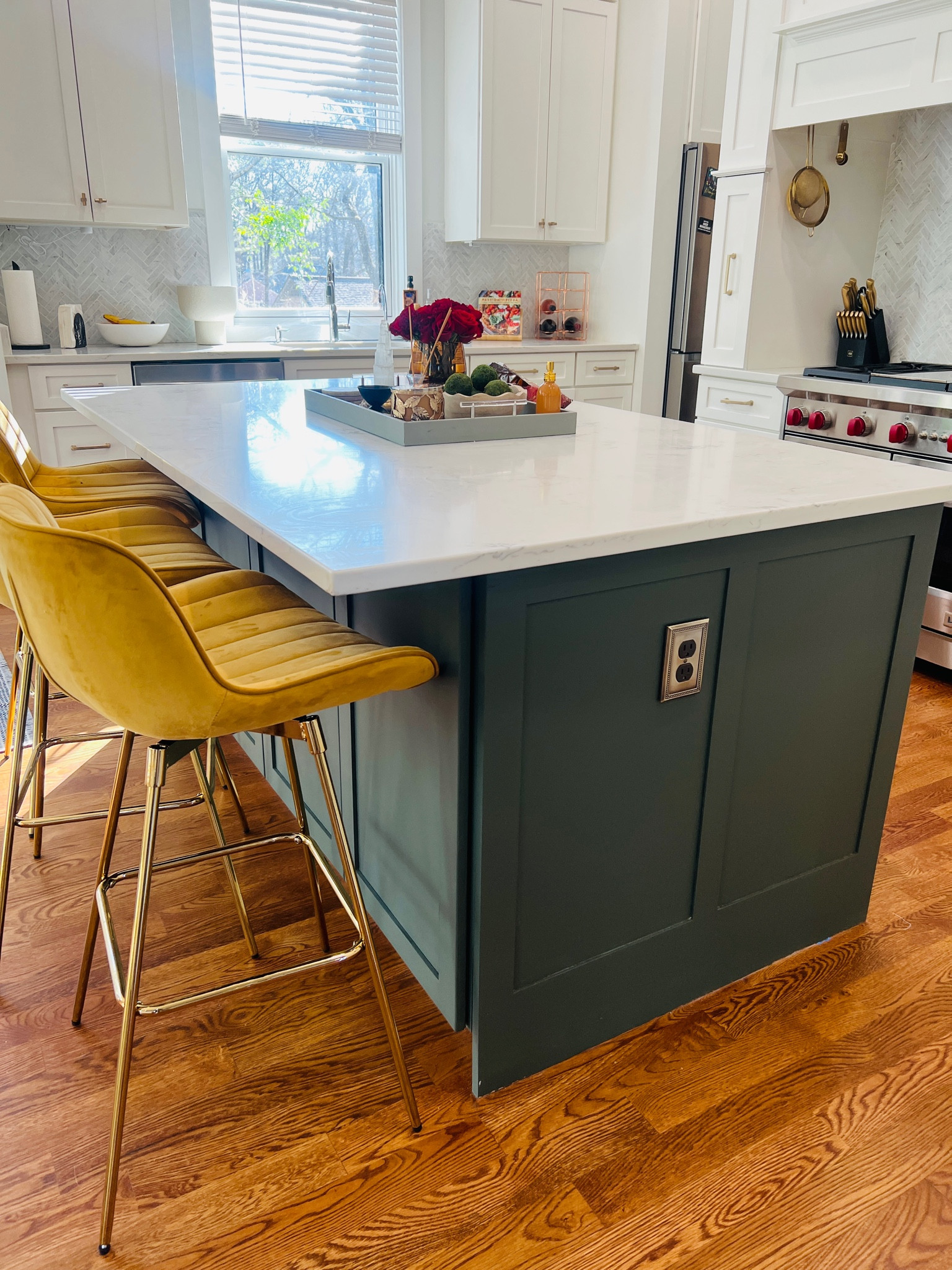 Painting the island is a GOOD CHOICE! Once the floors are finished this space it going to be so VIBEY! 
Shade: Sherwin Williams in Grown 
Linking as much home decor I could see 


#LTKfindsunder100 #LTKhome