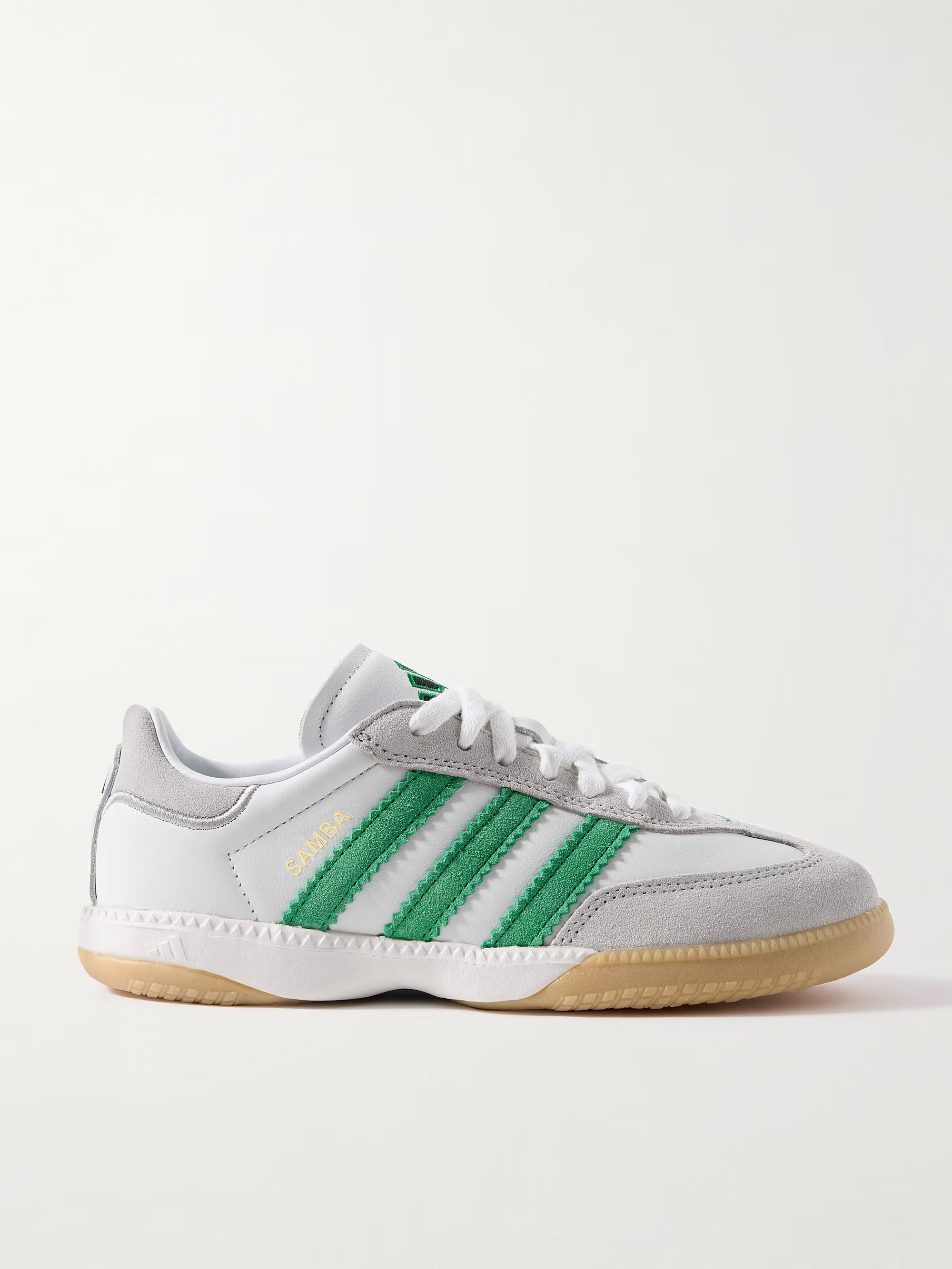 Samba MN suede-trimmed leather sneakers | NET-A-PORTER (US)
