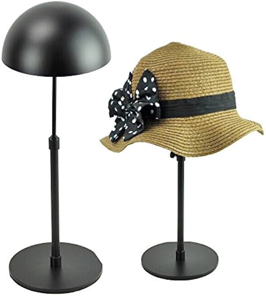 General Black Metal Adjustable Hat Cap Display Stand Rack | Amazon (US)