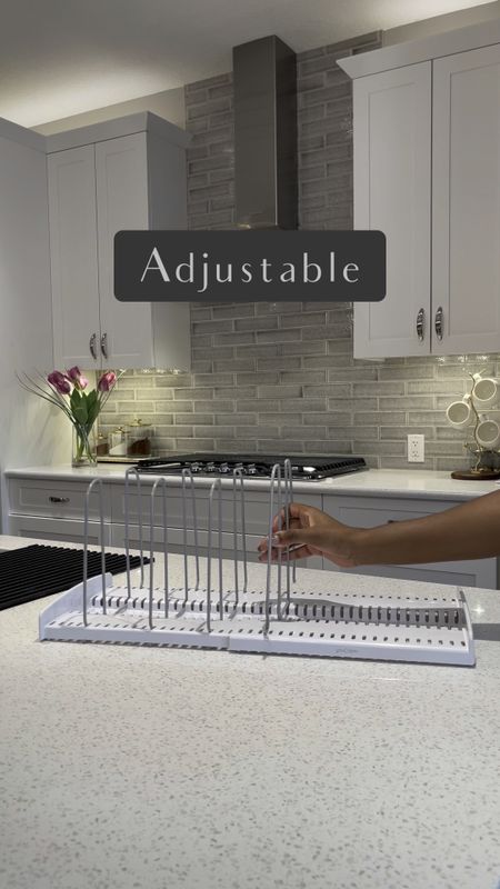 Hey Friend ☺️
Here’s how to store your pots, lids, and containers using this adjustable organizer. It comes with 10 dividers allowing you to store your cutting boards, baking pans and larger pots! You can even use it as a drying rack for your dishes! 

#storage
#organizedkitchen