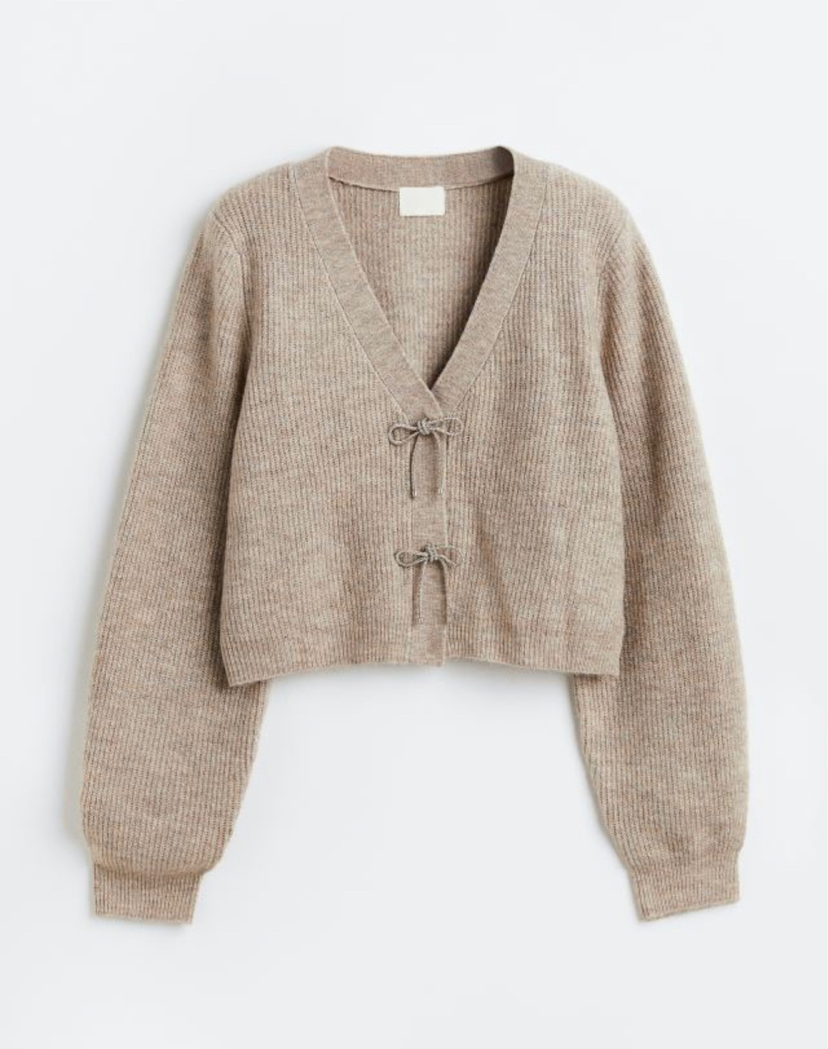 Random Ribbed Knit Cardigan - espresso-