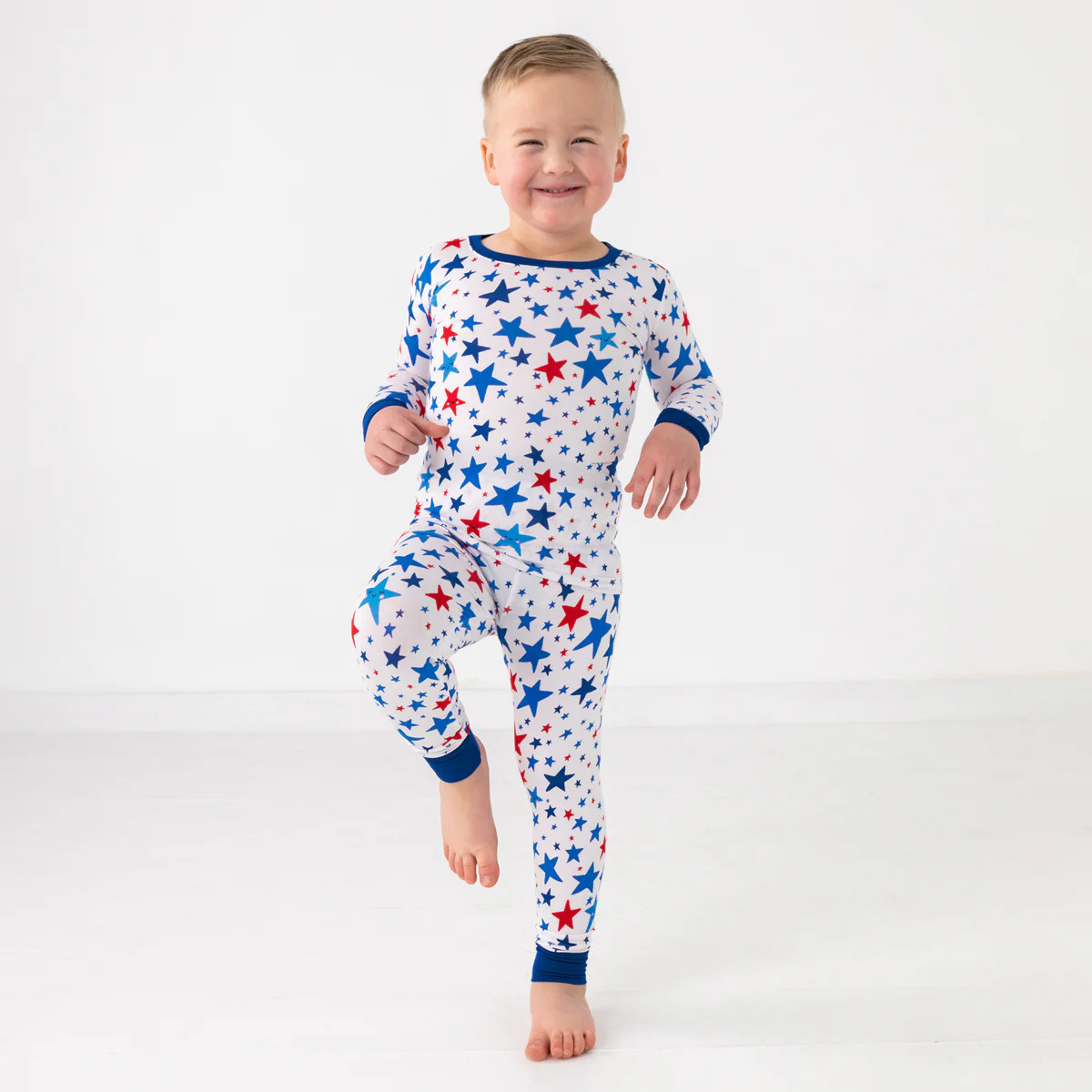 Bright Stars 
        Two-Piece Pajama Set | Little Sleepies