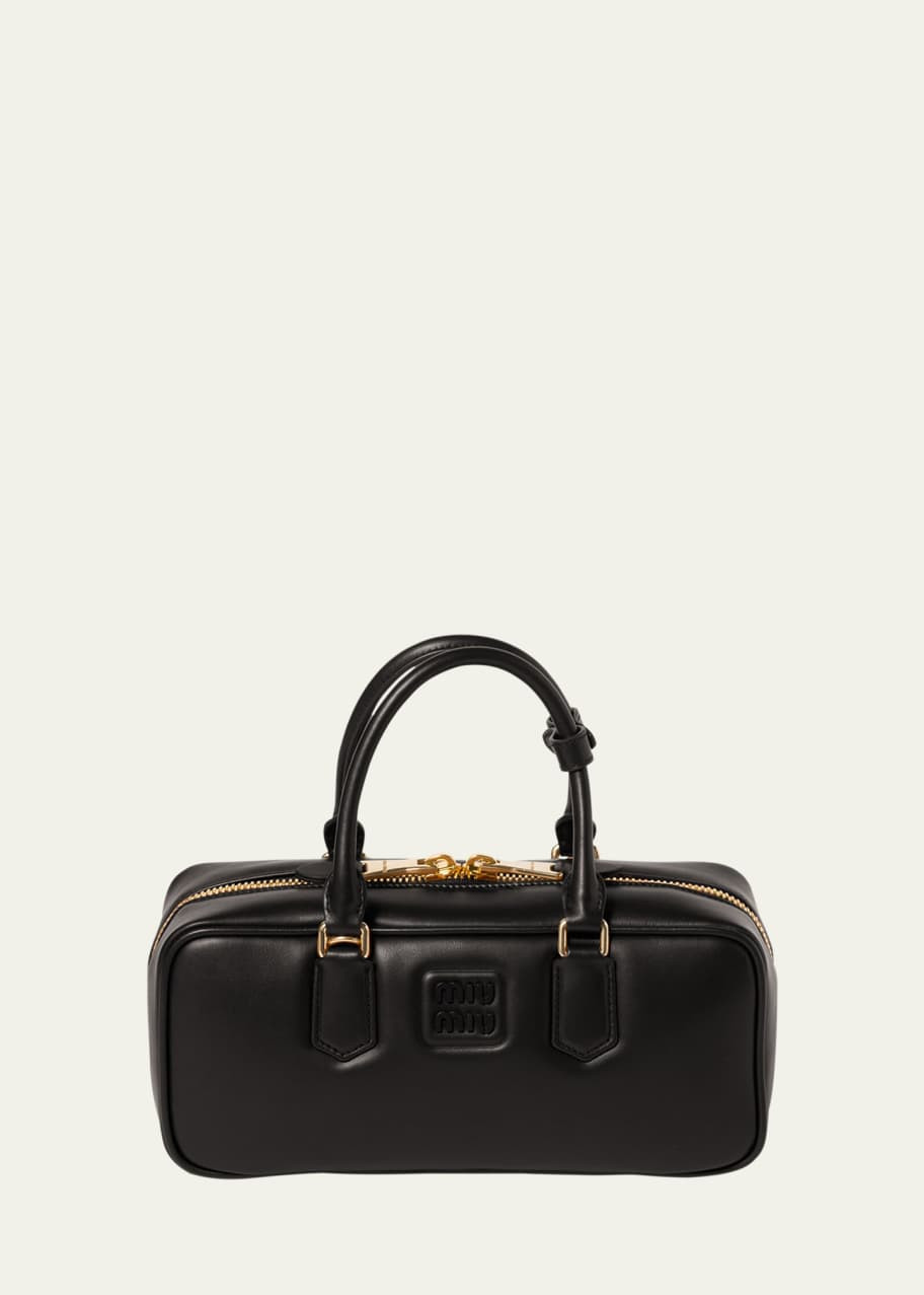 Arcadie Calf Leather Top-Handle Bag | Bergdorf Goodman