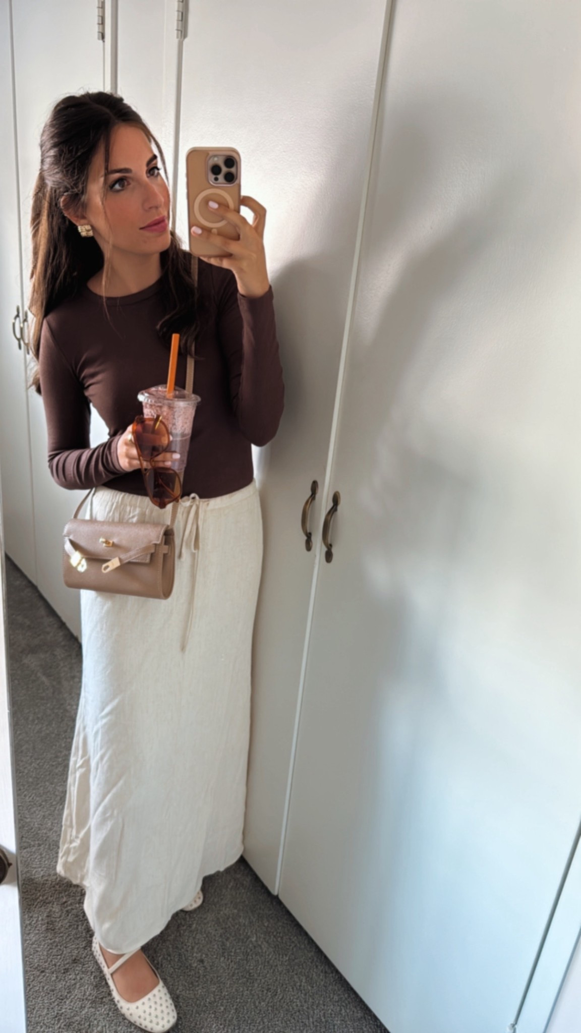 Amazon linen skirt outfit of the day 

#LTKStyleTip #LTKWorkwear #LTKFindsUnder50