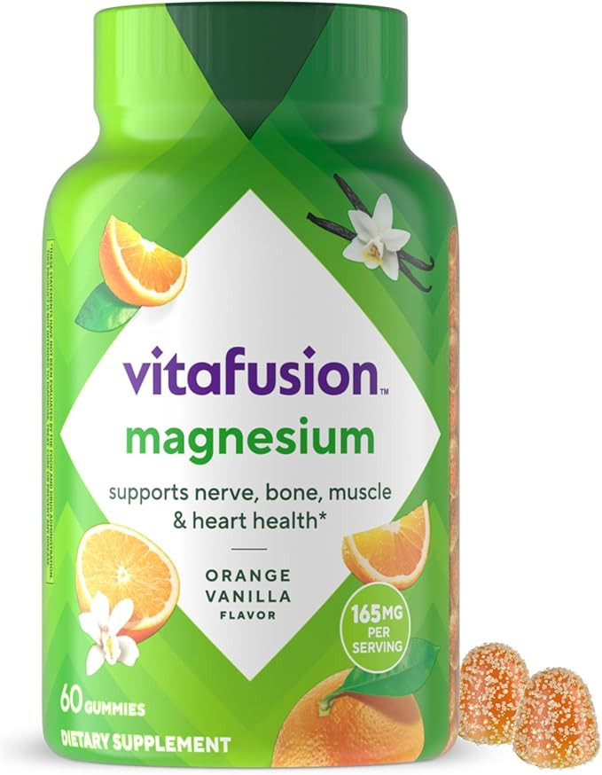 vitafusion Magnesium Gummy Supplement, Bring calm to your vitamin routine, Tropical Citrus Flavor... | Amazon (US)