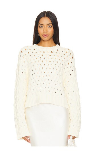 Genoa Sweater in Ivory | Revolve Clothing (Global)