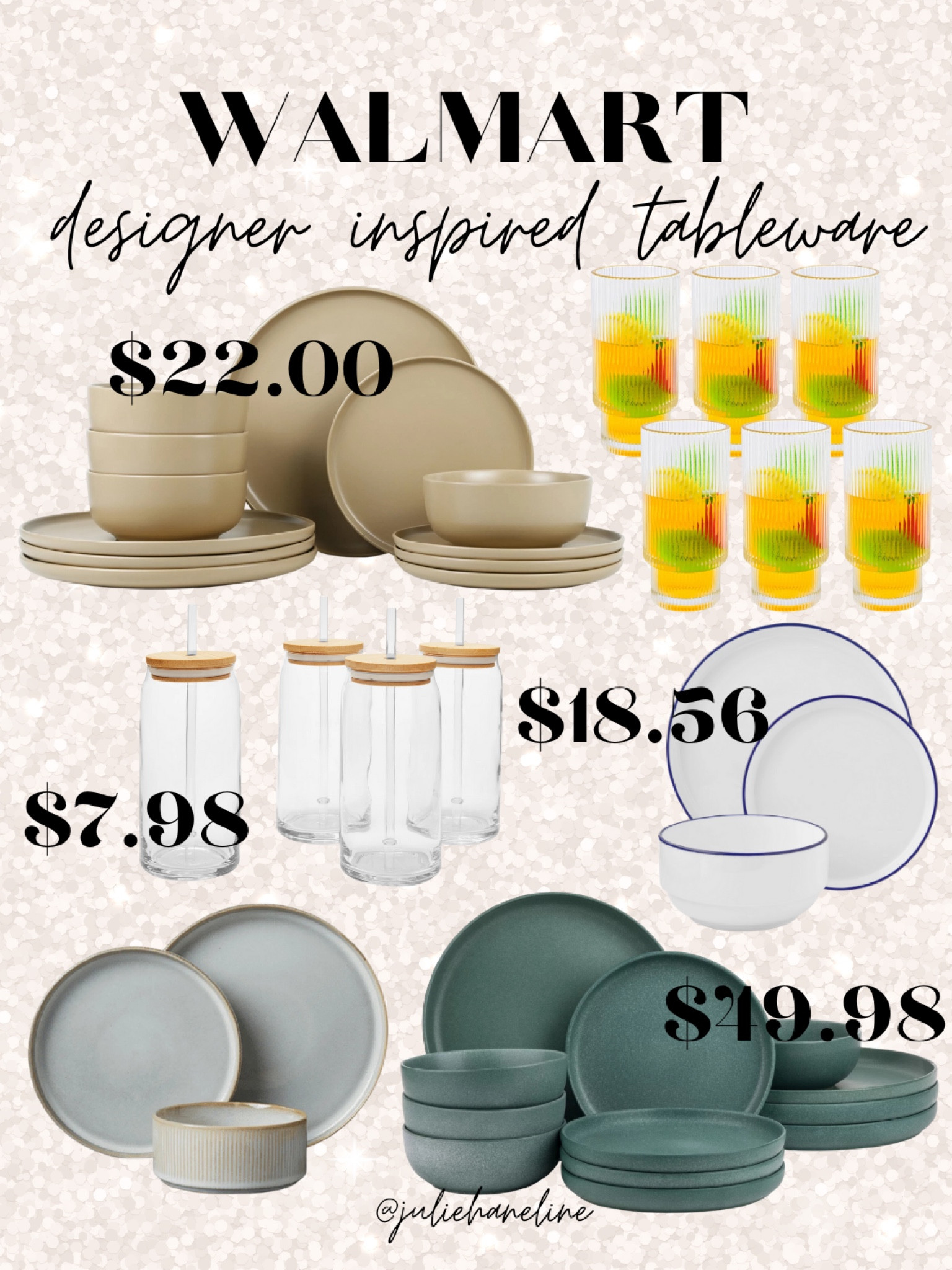 Walmart is the best when it comes to affordable home finds! These designer inspired tableware are typically priced at well over $300 for a set at other stores. At Walmart you can find them for under $100!

#LTKFallSale #LTKHome #LTKFindsUnder100