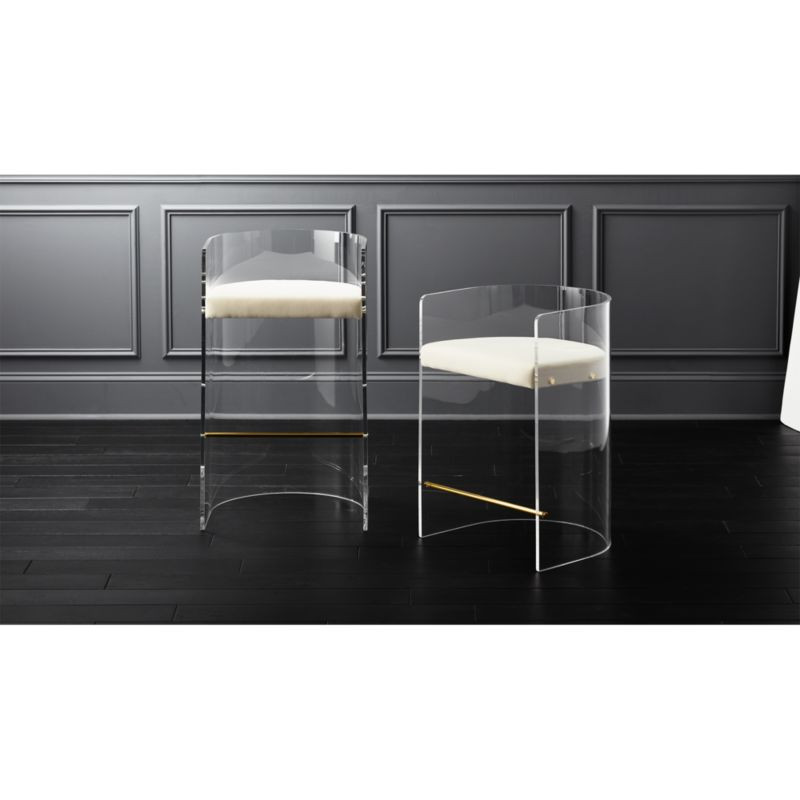 Antonio Acrylic Bar Stools | CB2 | CB2