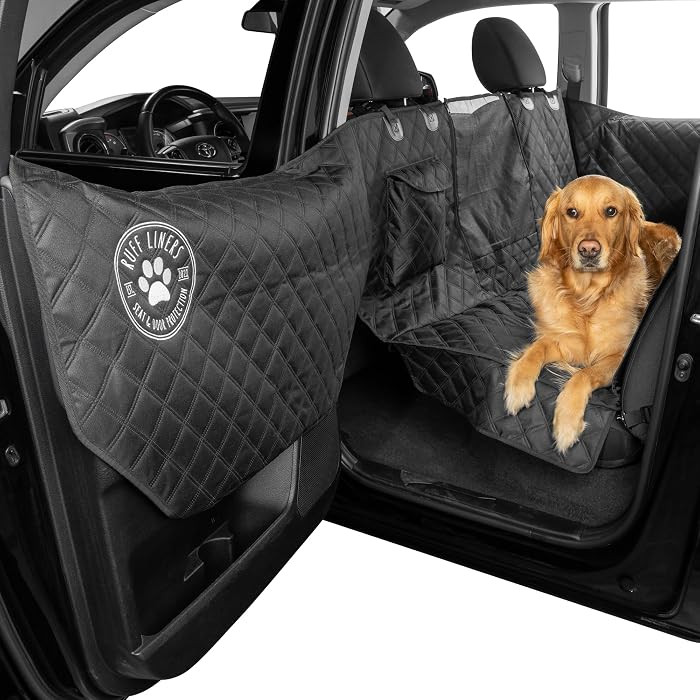 Ruff Liners Medium Dog Seat Cover, Black – As Seen on Shark Tank – Back Seat Protector for Ca... | Amazon (US)