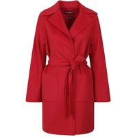 Max Mara - Tailored Red Coat With Belted Waist - Größe 40 - rot | Fashionette (DE)