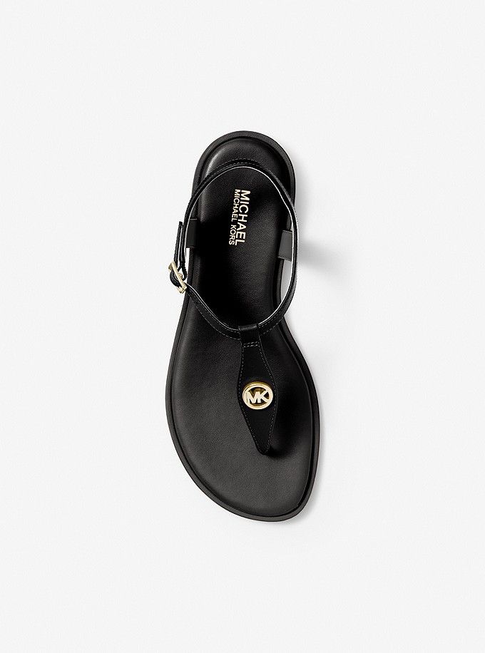 Mallory Leather T-Strap Sandal | Michael Kors US