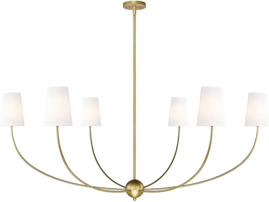 Z-Lite 3040-62RB Shannon Chandelier, 6-Light 360 Total Watts, Rubbed Brass | Amazon (US)