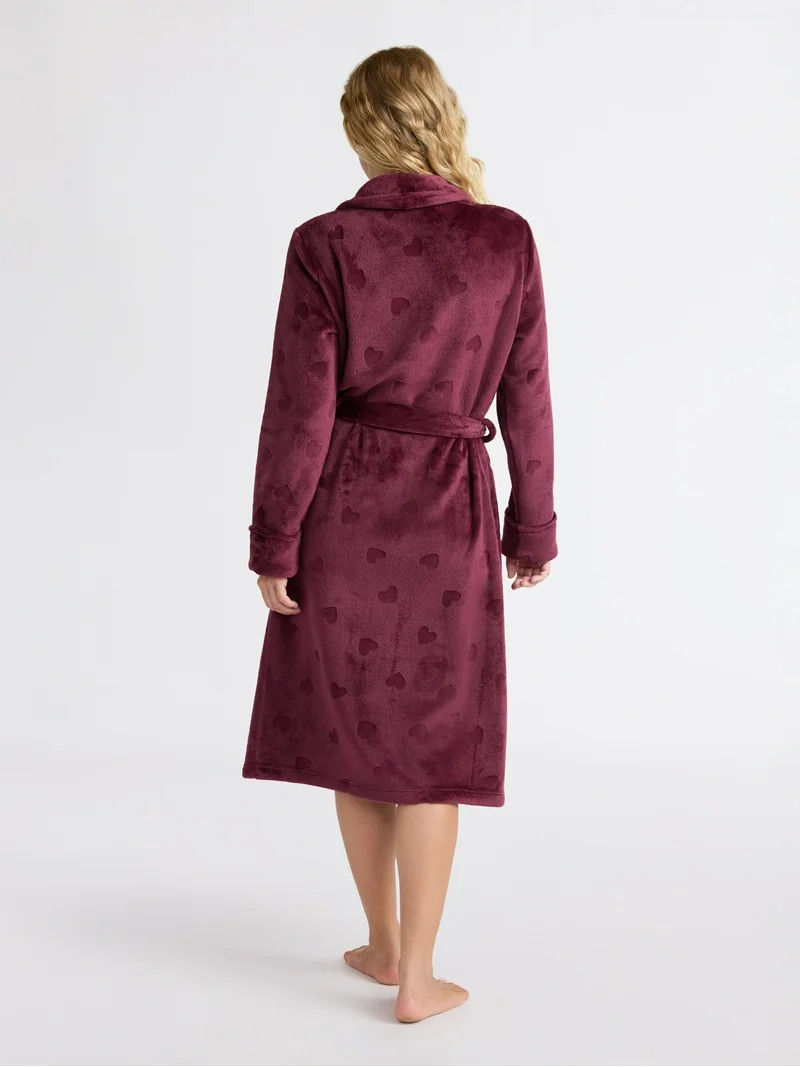 Joyspun Women's Plush Robe, Sizes S-3X | Walmart (US)