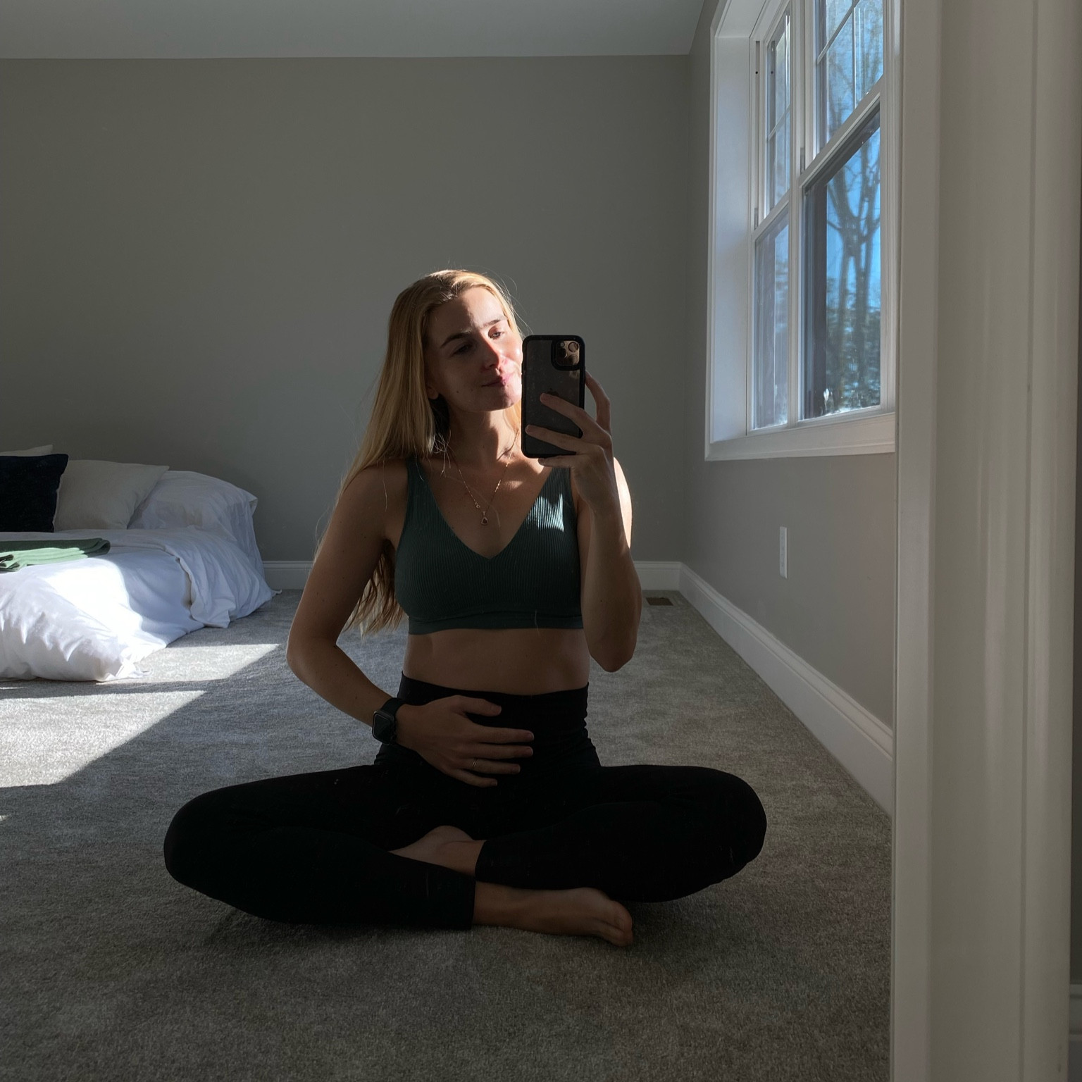 Bra - sized up (S)
Tights - sized up (S)

#LTKbump #LTKfitness #LTKfindsunder50