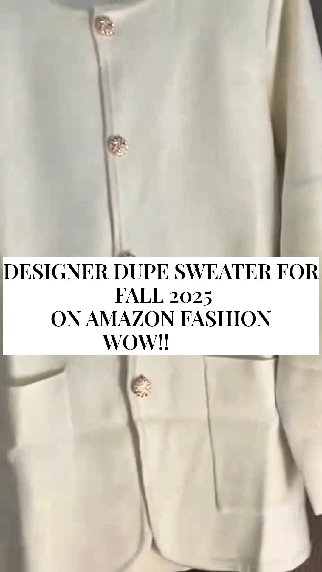 Designer Inspired, extremely well-made, long blazer, petite and tall girl, friendly, perfect for any age group, especially for my ladies in their 30s and 40s and over. If you’re shopping on a budget, this is such a great piece to look at on Amazon Fashion! I know this will definitely take me from fall into winter as the perfect wearing piece and transitional lightweight, off white sweater. 
What a great find for fall 2025, winter 2026! Watch the video to see my try on and get my style tips for women!

#LTKPetite #LTKOver40 #LTKStyleTip