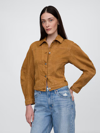 Barrel-Sleeve Crop Jacket | Gap (US)