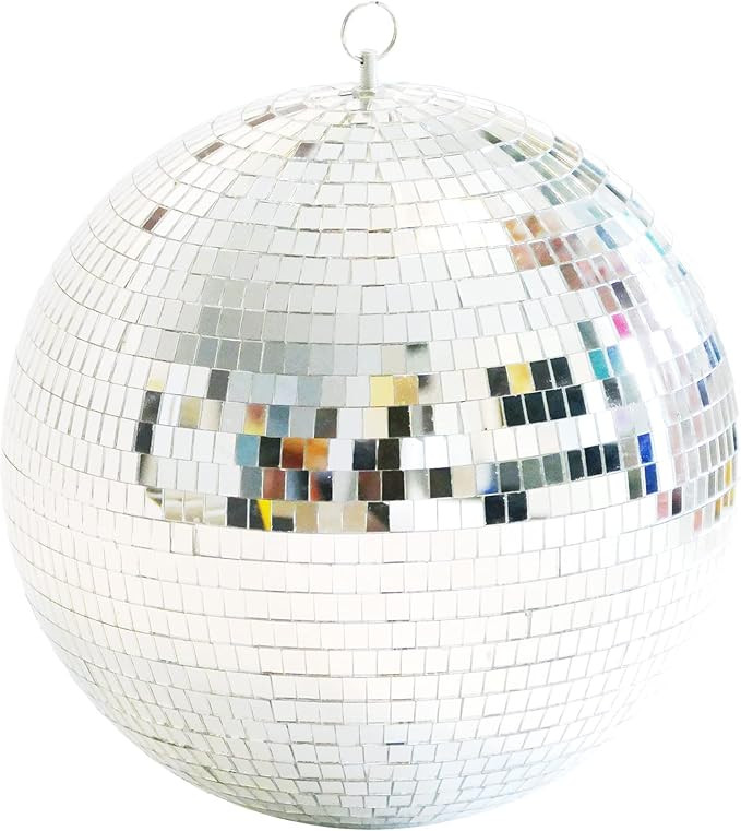 Youdepot 12 Inch Mirror Ball Hanging Disco Lighting Ball for DJ Club Stage Bar Party Wedding Holi... | Amazon (US)