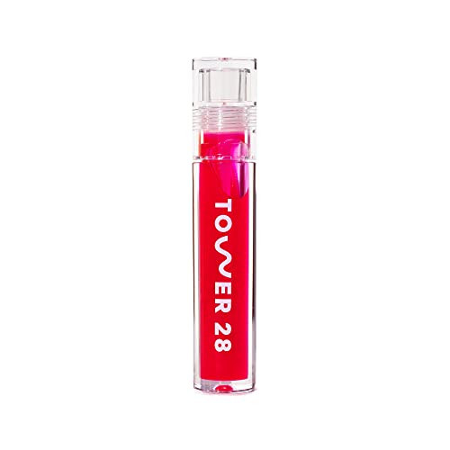 Tower 28 ShineOn Lip Gloss Jelly - Hydrating Lip Balm + Sheer Gloss for Sensitive Lips - Non-Sticky + High-Shine Jelly Formula with Nourishing Oil Blend - XOXO - Sheer Pink (0.13) | Amazon (US)