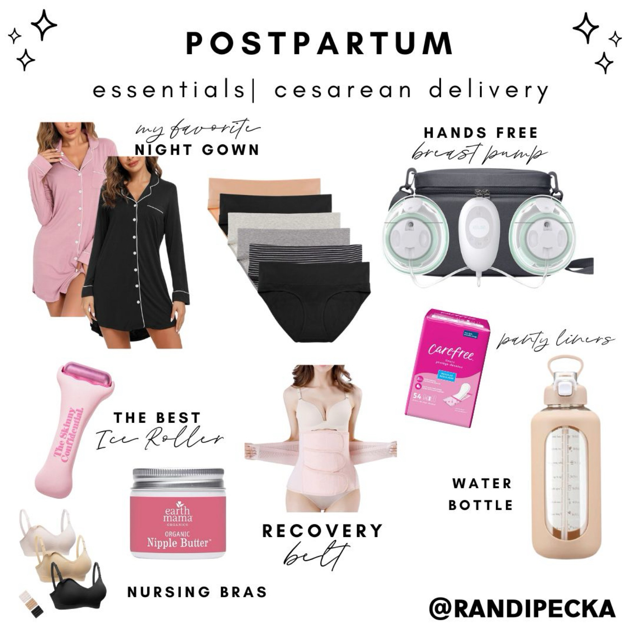 Postpartum must haves 🎀

Maternity, motherhood 

#LTKfindsunder50 #LTKfamily #LTKbaby