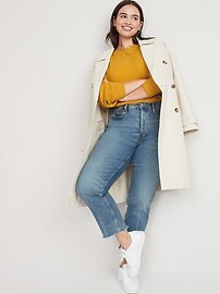 Thermal-Knit Raglan-Sleeve Henley T-Shirt for Women | Old Navy (US)