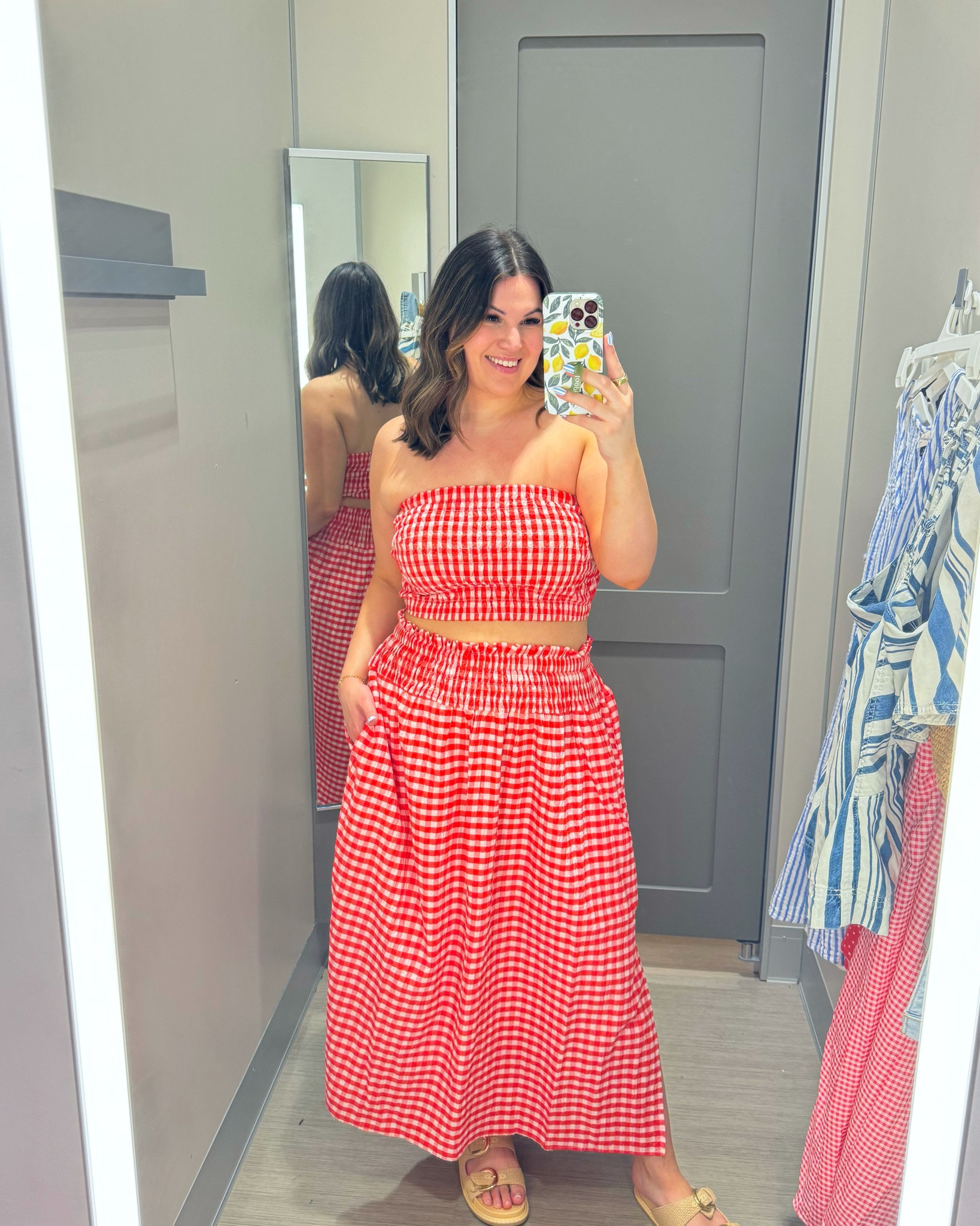 Last minute 4th of July outfit ideas 🎇 Kinda forgot that 4th of july is this weekend 😱 but I found a few cutie outfits that you can still grab in time! Which look is your fav?!

My number one pick is the second outfit - the blue/white top + skirt but I didn’t end up taking it home as the skirt felt a little short on me 🥺 So instead I picked up the red/white gingham set to wear this weekend (it also comes in blue). 

Sizes : 
Red gingham set: top + skirt - L
White/blue denim set: top + skirt - XL 
Red dress - XL
USA tank - XXL (could have done an xl, only size left in store)
White skirt - XL (could have done a L, only size left in store) 
Red gingham dress - XL

4th of July, 4th of July outfits, summer outfits, summer fashion, midsize fashion, midsize outfits, target fashion, target outfits, target style 




#LTKFindsUnder50 #LTKSeasonal #LTKMidsize