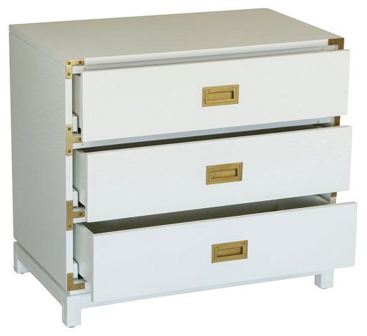 Carlyle Campaign Dresser, White | One Kings Lane