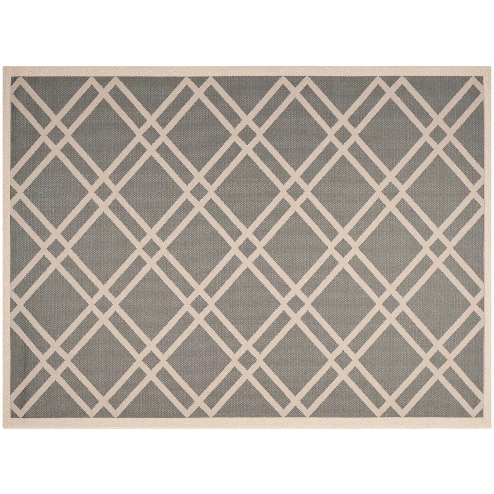 Safavieh Courtyard Lattice Indoor Outdoor Rug, Grey, 8X11 Ft | Kohl's