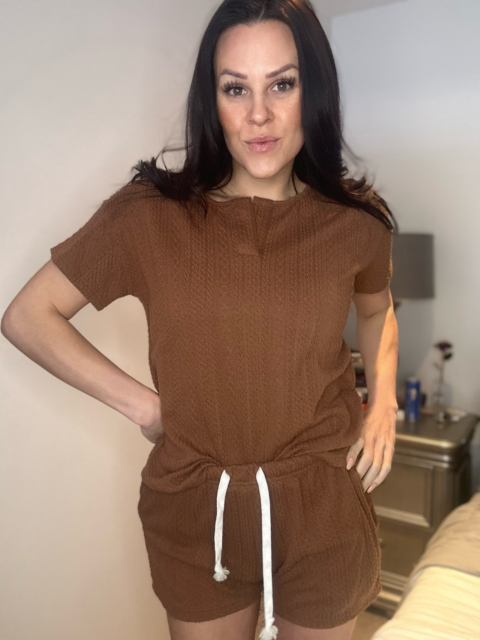 Ekouaer Womens 2 Piece Lounge Sets Ribbed Knit Pajama Tops Sleepwear Sweatsuits Matching Shorts with Pockets

#LTKfindsunder100 #LTKhome #LTKGiftGuide