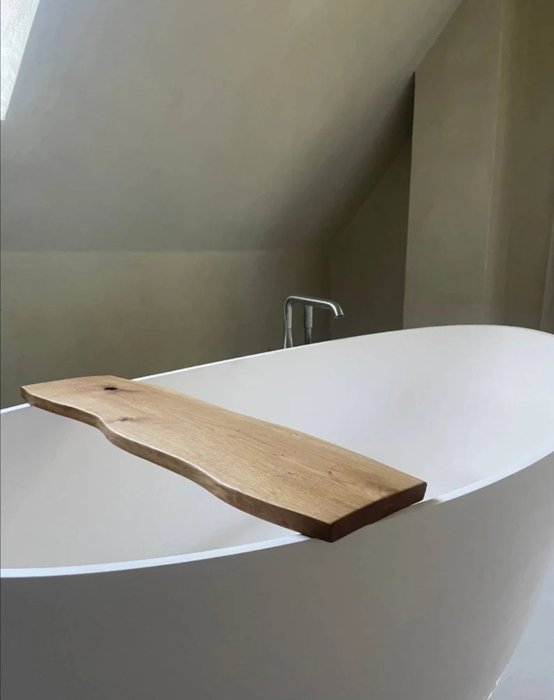 Bathtub Shelf OAK REAL WOOD Bathtub Board Wooden Board Tub - Etsy UK | Etsy (UK)