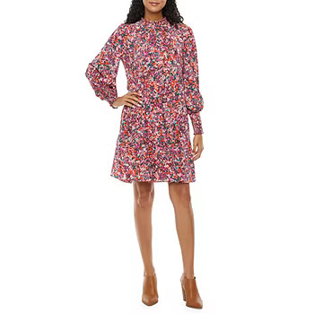 Maia Long Sleeve Babydoll Dress | JCPenney