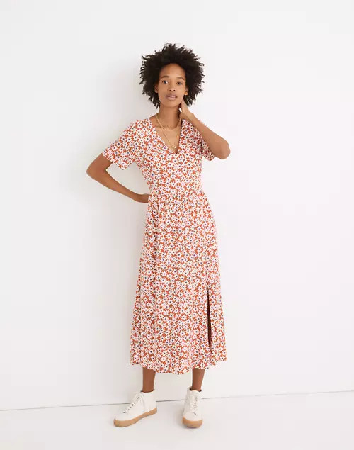 Clara Midi Dress in Falling Daisies | Madewell