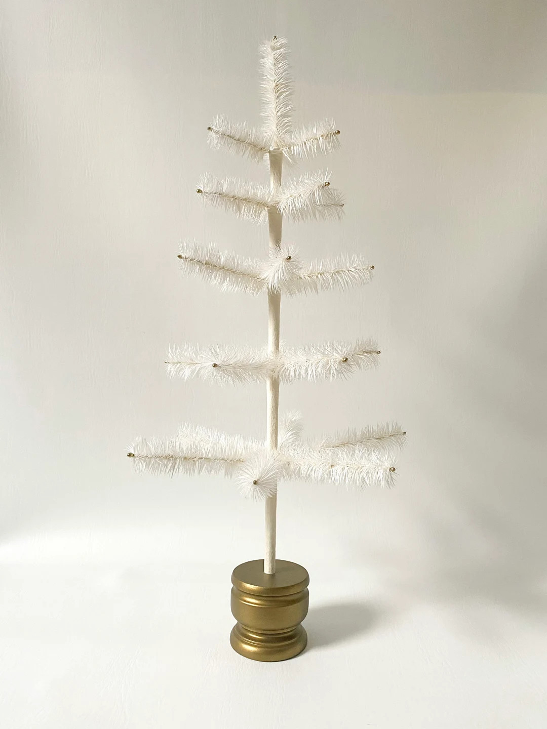 Limited Edition 25” Gold Berry & Gold Base Authentic Goose Feather Tree | Etsy (US)