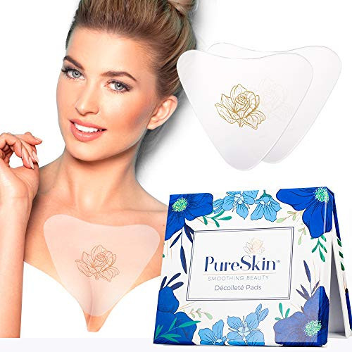PureSkin Chest Wrinkle Pads-4 PACK -Decollete Anti Wrinkle Chest Pads | Silicone Patches for Wrinkles | Chest Wrinkles from Side Sleeping | Chest Wrinkles | Silicone Chest Pads | Amazon (US)