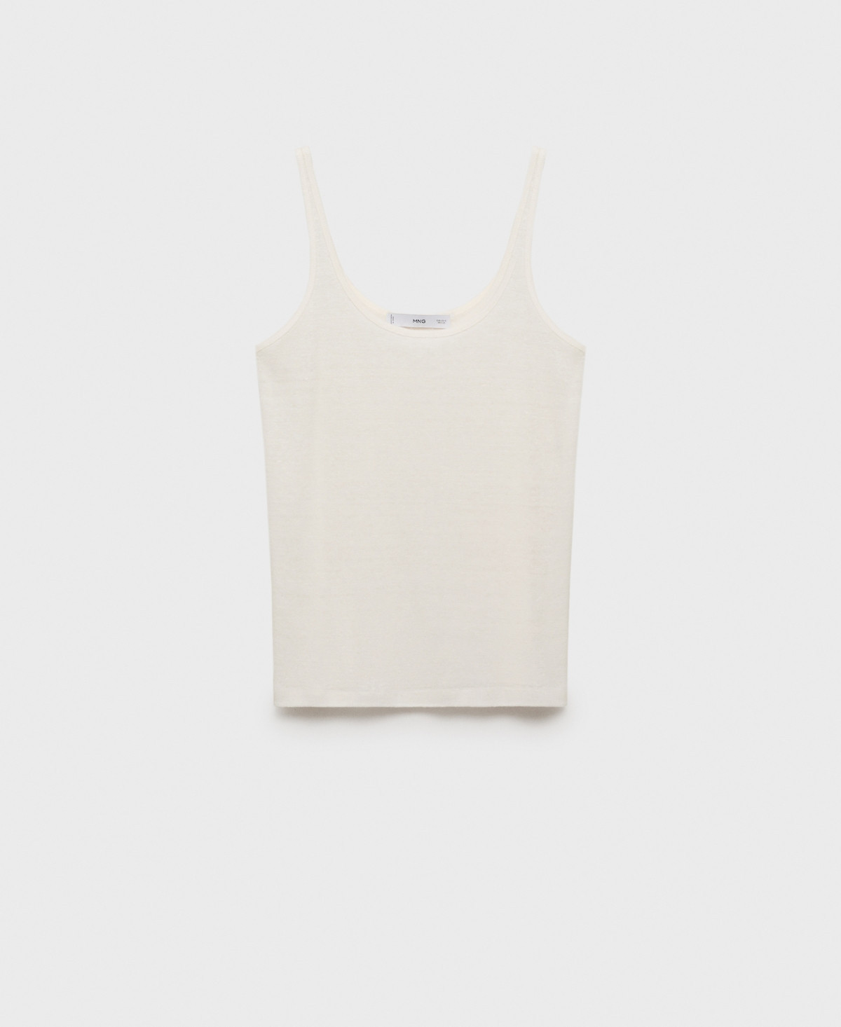 Mango Women's Strappy Linen Top - Off White | Macy's